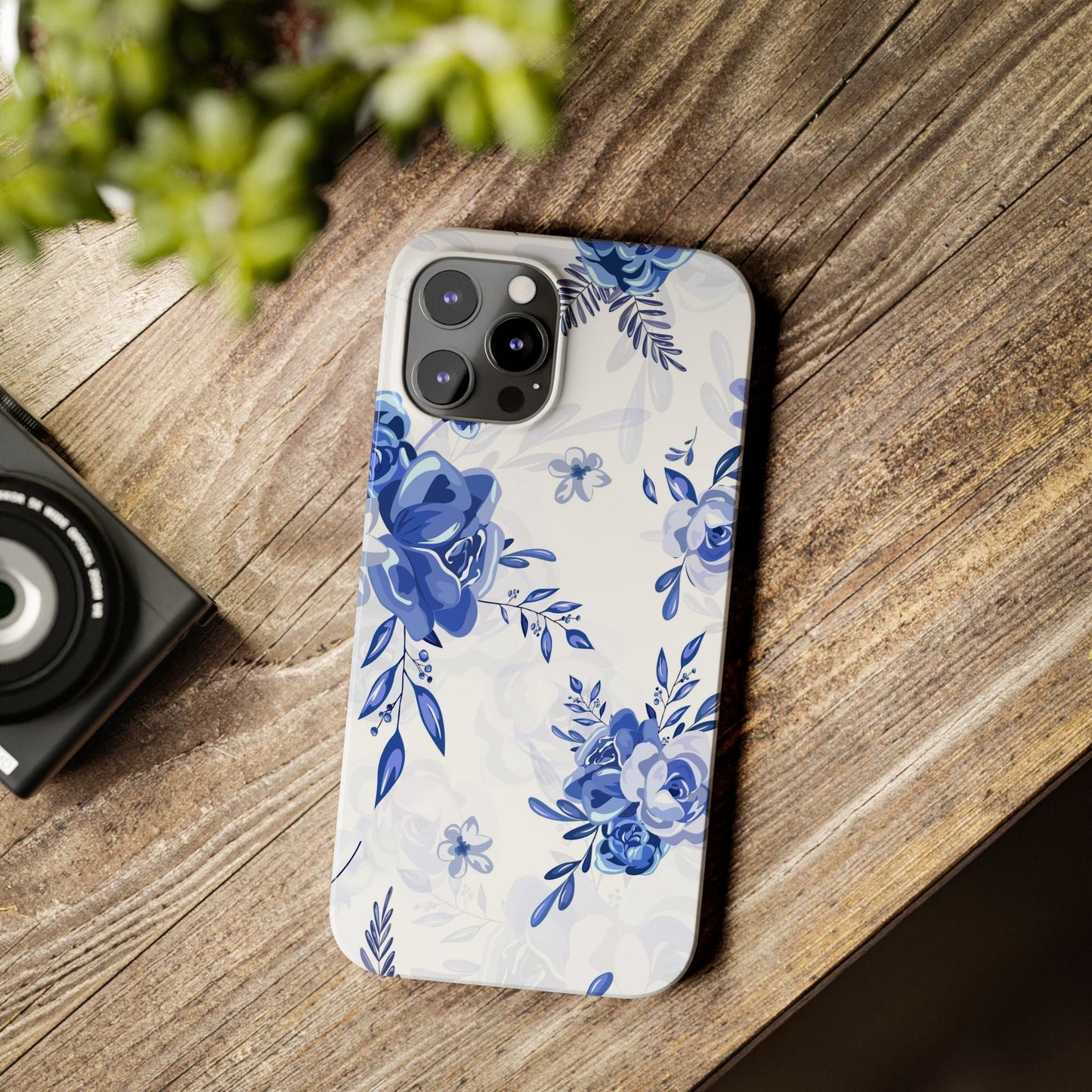 Blue and White Toille, Slim Phone Cases, Case-Mate IPHONE16 and all sizes