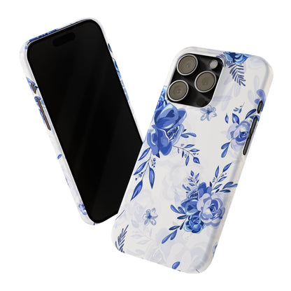 Blue and White Toille, Slim Phone Cases, Case-Mate IPHONE16 and all sizes
