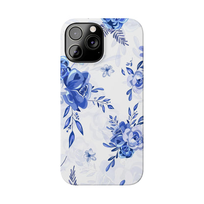Blue and White Toille, Slim Phone Cases, Case-Mate IPHONE16 and all sizes