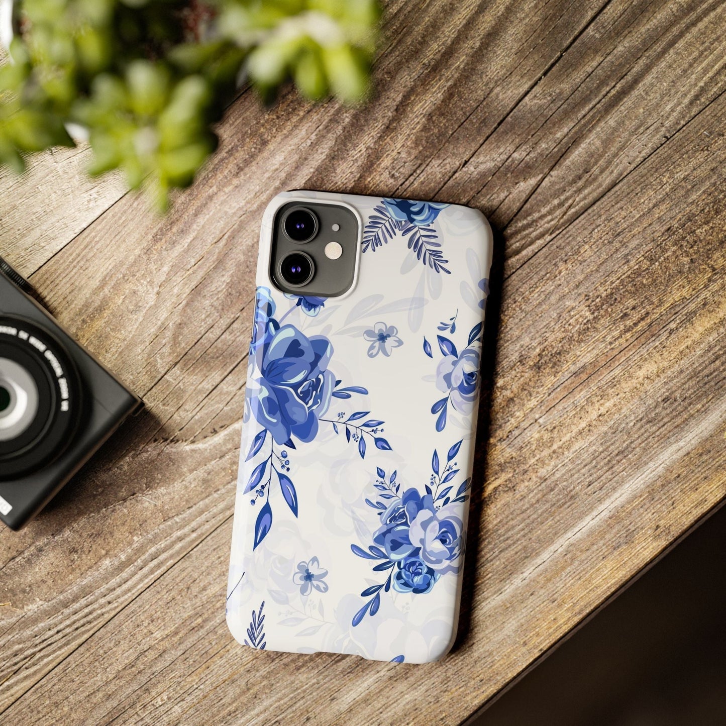 Blue and White Toille, Slim Phone Cases, Case-Mate IPHONE16 and all sizes