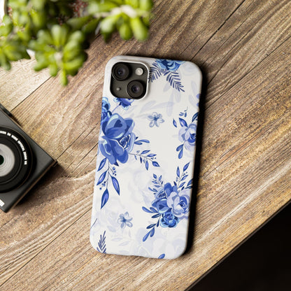 Blue and White Toille, Slim Phone Cases, Case-Mate IPHONE16 and all sizes