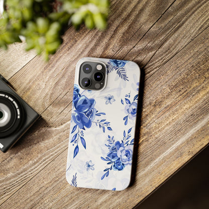Blue and White Toille, Slim Phone Cases, Case-Mate IPHONE16 and all sizes