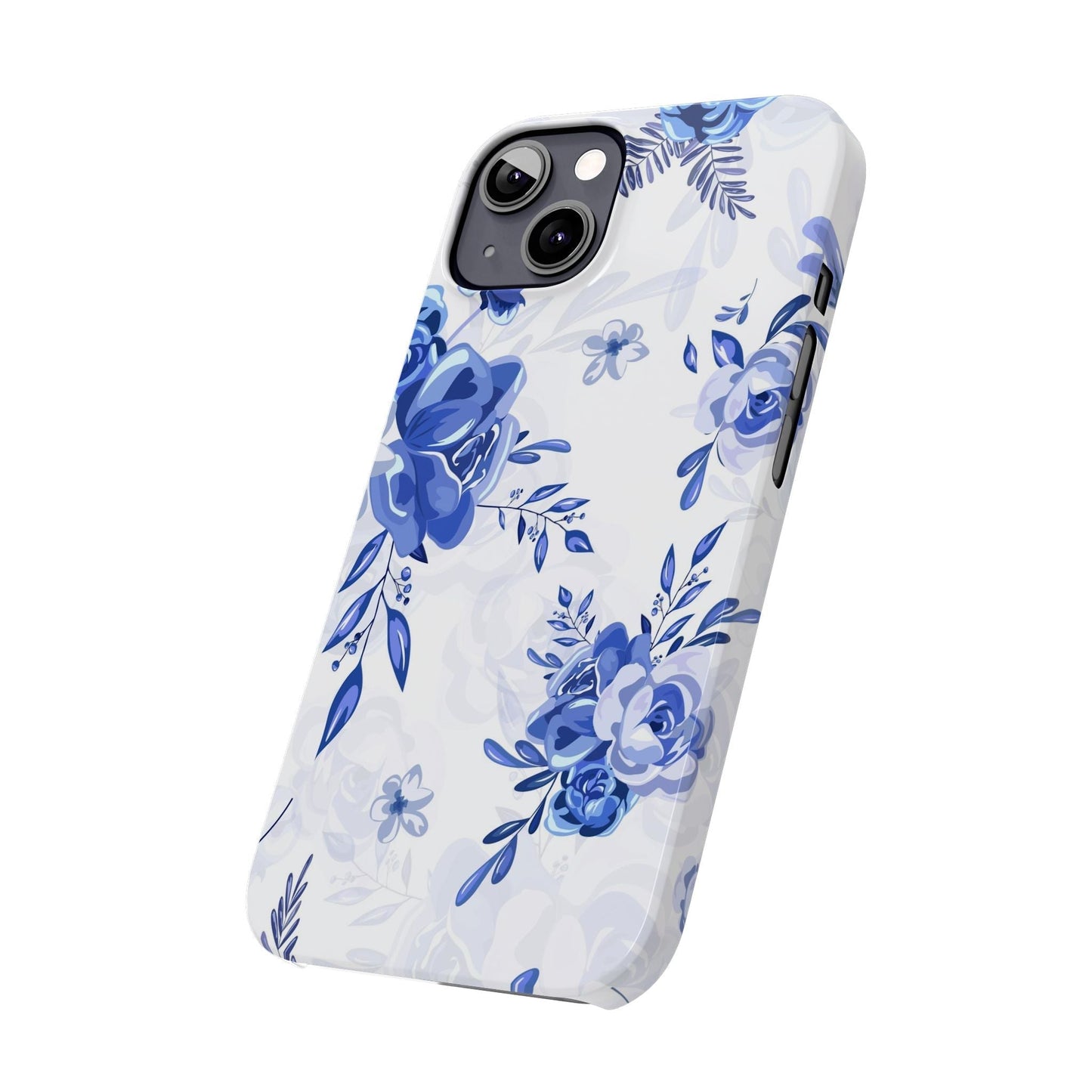 Blue and White Toille, Slim Phone Cases, Case-Mate IPHONE16 and all sizes