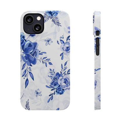 Blue and White Toille, Slim Phone Cases, Case-Mate IPHONE16 and all sizes