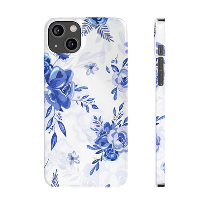 Blue and White Toille, Slim Phone Cases, Case-Mate IPHONE16 and all sizes