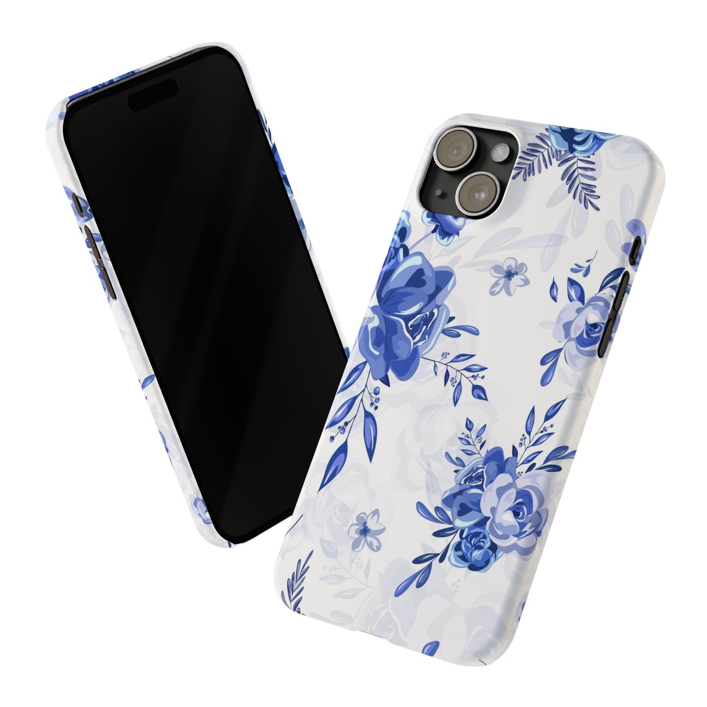 Blue and White Toille, Slim Phone Cases, Case-Mate IPHONE16 and all sizes