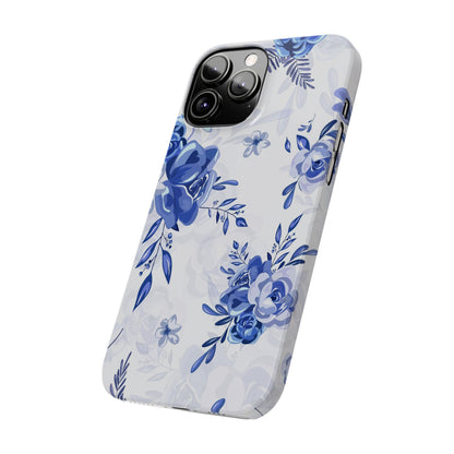 Blue and White Toille, Slim Phone Cases, Case-Mate IPHONE16 and all sizes
