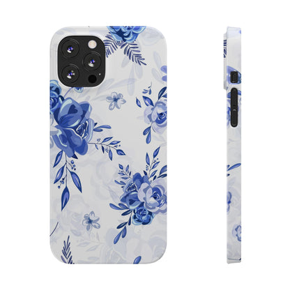 Blue and White Toille, Slim Phone Cases, Case-Mate IPHONE16 and all sizes