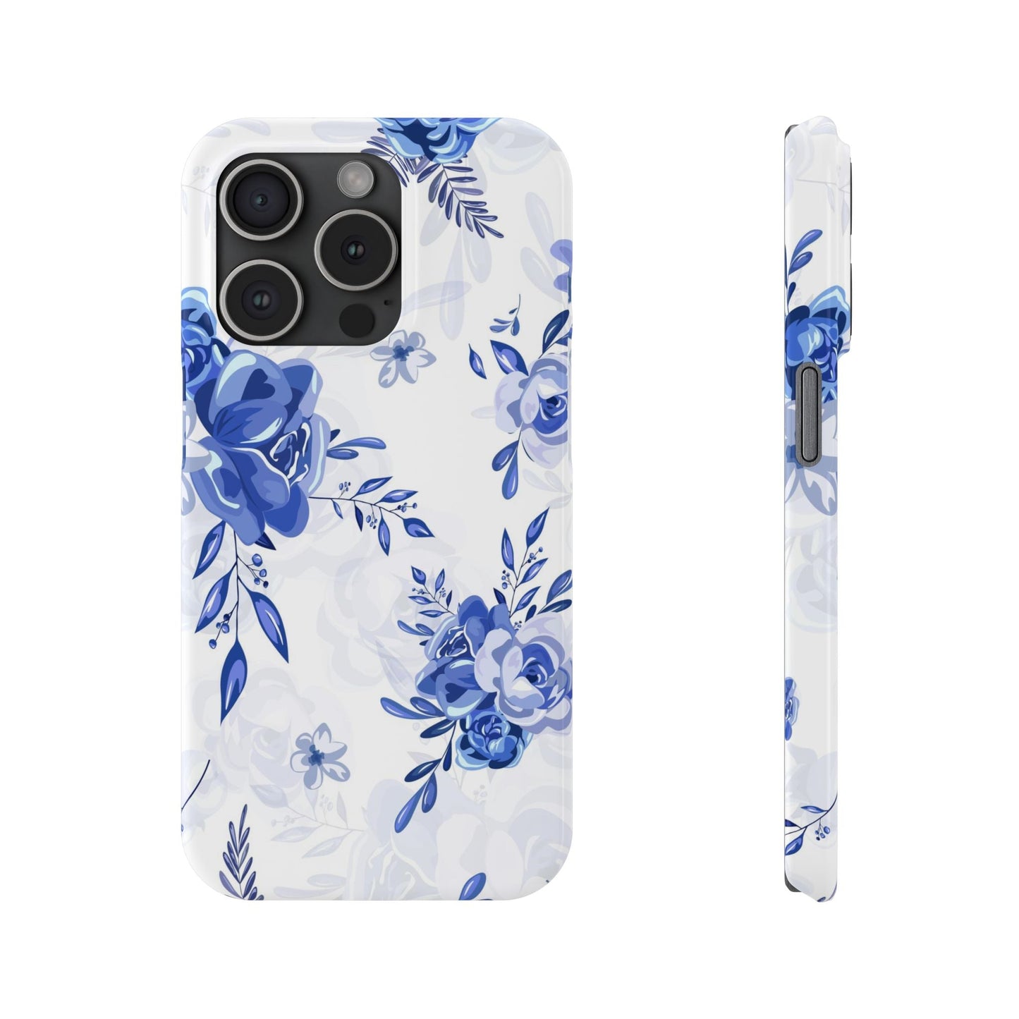 Blue and White Toille, Slim Phone Cases, Case-Mate IPHONE16 and all sizes
