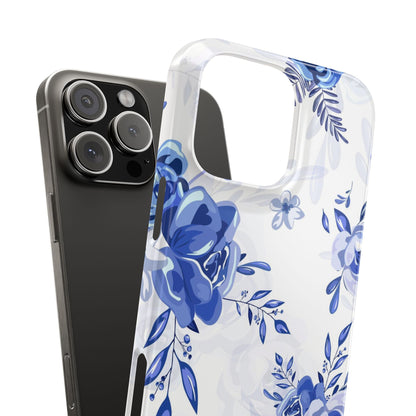 Blue and White Toille, Slim Phone Cases, Case-Mate IPHONE16 and all sizes