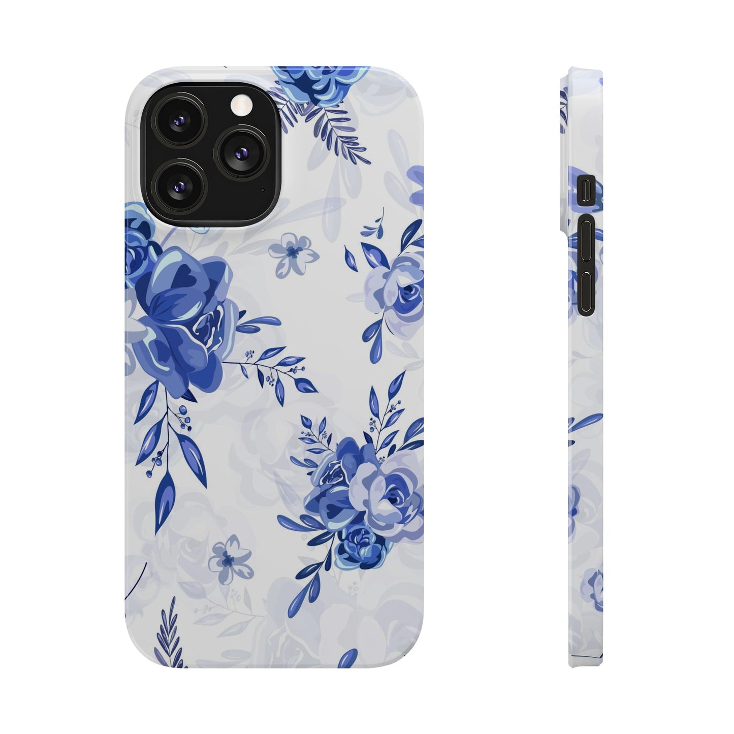 Blue and White Toille, Slim Phone Cases, Case-Mate IPHONE16 and all sizes