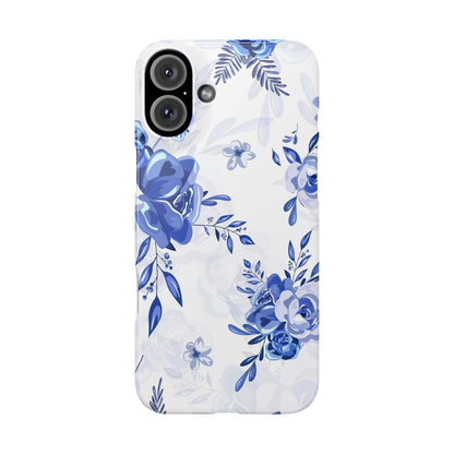 Blue and White Toille, Slim Phone Cases, Case-Mate IPHONE16 and all sizes