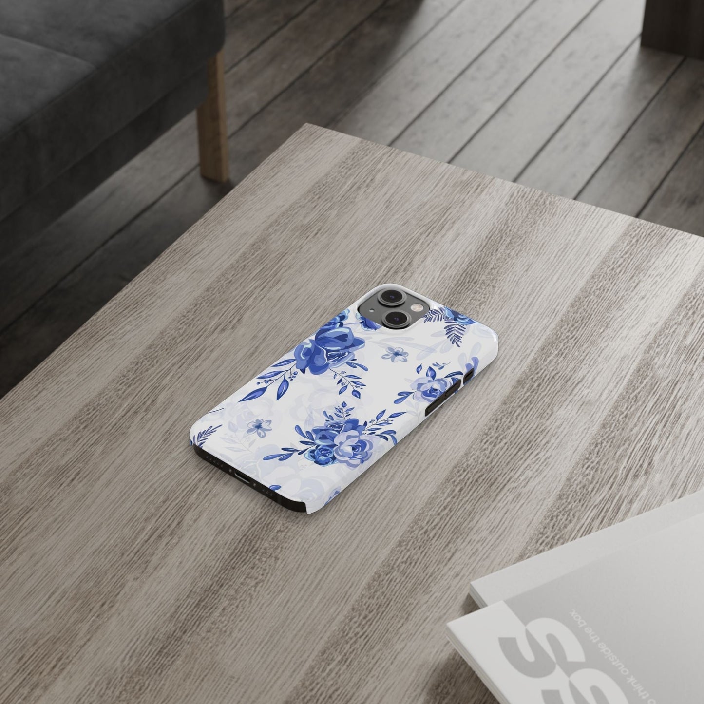 Blue and White Toille, Slim Phone Cases, Case-Mate IPHONE16 and all sizes