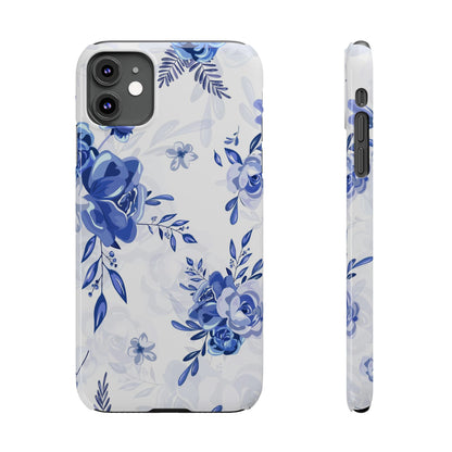 Blue and White Toille, Slim Phone Cases, Case-Mate IPHONE16 and all sizes