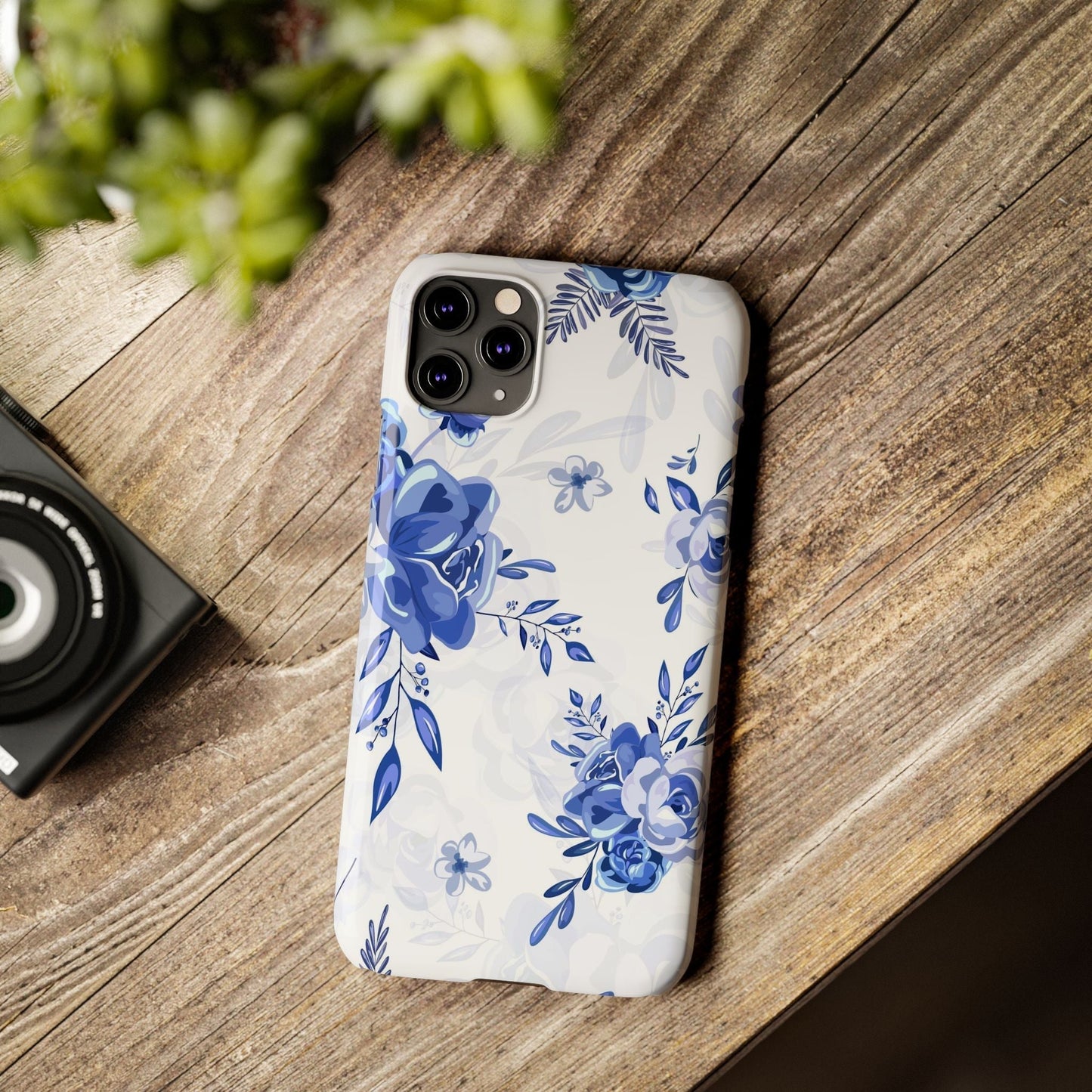 Blue and White Toille, Slim Phone Cases, Case-Mate IPHONE16 and all sizes