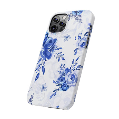 Blue and White Toille, Slim Phone Cases, Case-Mate IPHONE16 and all sizes