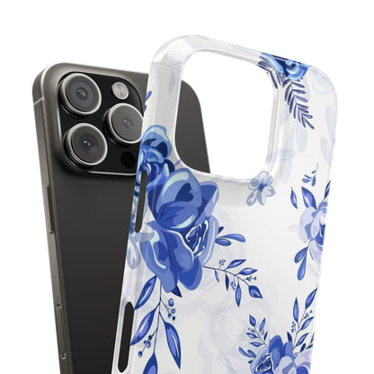 Blue and White Toille, Slim Phone Cases, Case-Mate IPHONE16 and all sizes