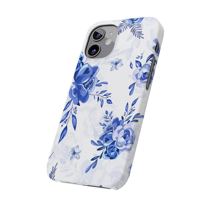 Blue and White Toille, Slim Phone Cases, Case-Mate IPHONE16 and all sizes