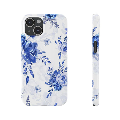 Blue and White Toille, Slim Phone Cases, Case-Mate IPHONE16 and all sizes