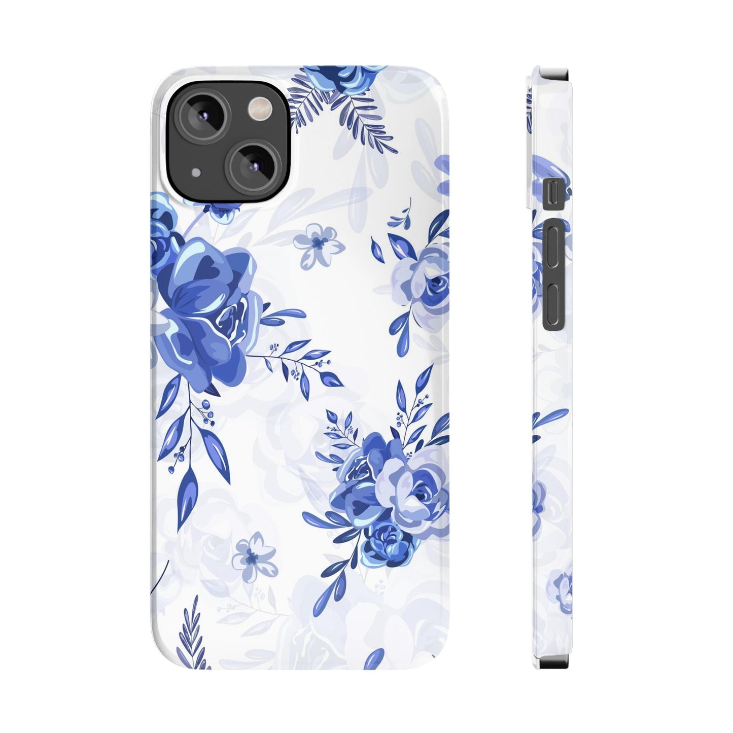Blue and White Toille, Slim Phone Cases, Case-Mate IPHONE16 and all sizes