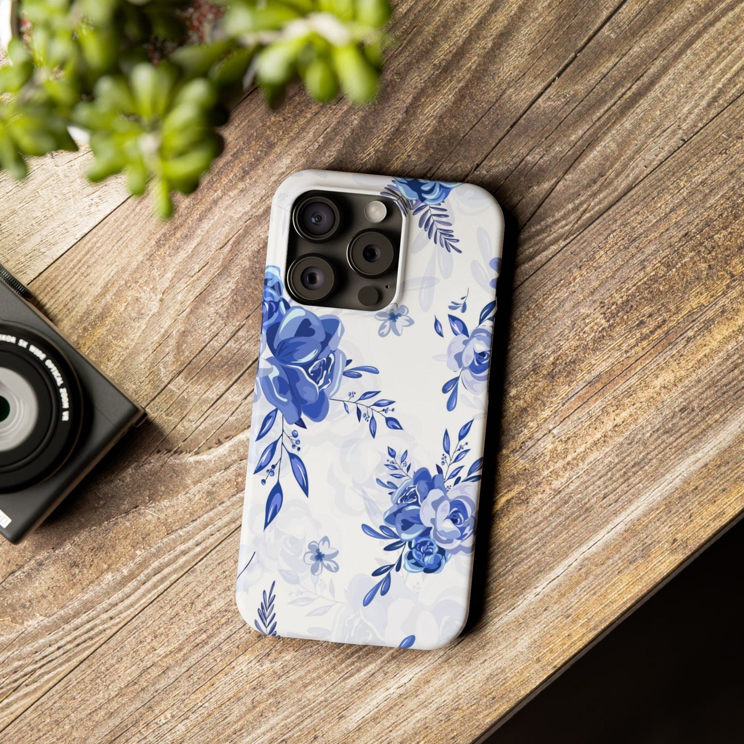 Blue and White Toille, Slim Phone Cases, Case-Mate IPHONE16 and all sizes