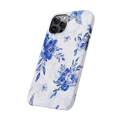 Blue and White Toille, Slim Phone Cases, Case-Mate IPHONE16 and all sizes