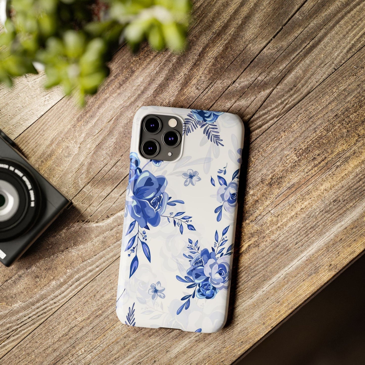 Blue and White Toille, Slim Phone Cases, Case-Mate IPHONE16 and all sizes