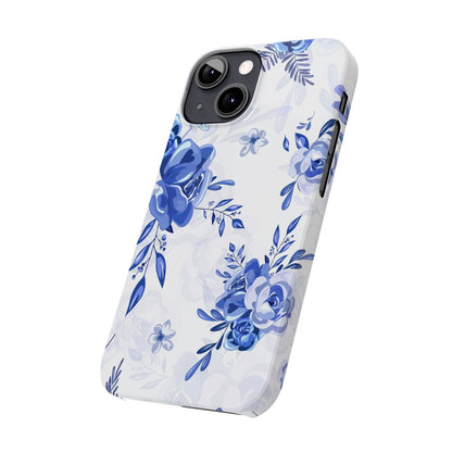 Blue and White Toille, Slim Phone Cases, Case-Mate IPHONE16 and all sizes