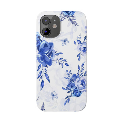 Blue and White Toille, Slim Phone Cases, Case-Mate IPHONE16 and all sizes